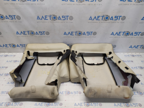 Seat upholstery 2 row Lexus RX350 10-15 leather beige, for cleaning