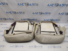 Seat upholstery 2 row Lexus RX350 10-15 leather beige, for cleaning