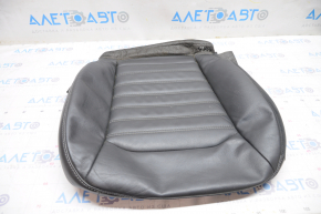 Ford Fusion mk5 13-16 passenger seat upholstery leather black, white stitching, for cleaning