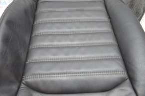 Ford Fusion mk5 13-16 passenger seat upholstery leather black, white stitching, for cleaning