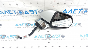 Side mirror right Lincoln MKZ 17-20 14 pins, turn signal, heating, projection, auto folding, BSM, silver, chrome