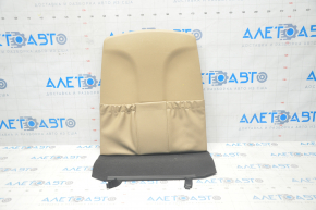 Driver's seat upholstery Hyundai Sonata 11-15 leather beige, worn