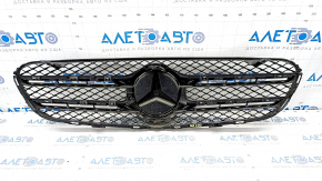 Radiator grill assembly with emblem Mercedes GLC 300/350e 16-19 without camera, grill broken