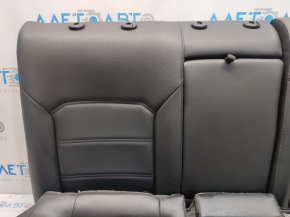 Rear row of seats 2nd row VW Passat b7 12-15 USA leather black, without headrests, dented leather