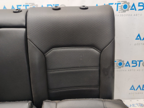 Rear row of seats 2nd row VW Passat b7 12-15 USA leather black, without headrests, dented leather