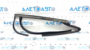 Upper rear left door molding Lincoln MKZ 17-20 chrome with glass seal, tears