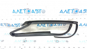 Upper rear left door molding Lincoln MKZ 17-20 chrome with glass seal, tears