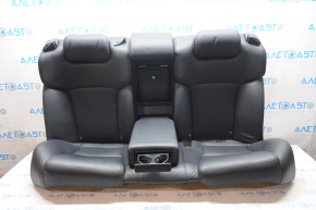 Rear row of seats 2nd row Lexus GS350 08-11 black leather, scratches, tear, broken belt fastener