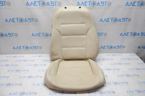 Upholstery of passenger seat VW Jetta 11-18 USA leather beige, for cleaning