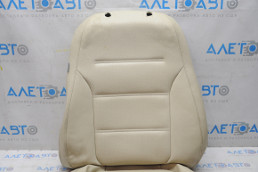 Upholstery of passenger seat VW Jetta 11-18 USA leather beige, for cleaning