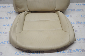 Upholstery of passenger seat VW Jetta 11-18 USA leather beige, for cleaning