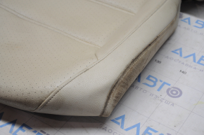 Upholstery of passenger seat VW Jetta 11-18 USA leather beige, for cleaning