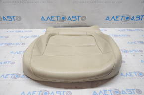 Driver's seat upholstery VW Jetta 11-18 USA lower part, beige leather, needs cleaning, cracked leather