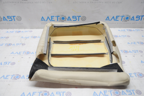 Driver's seat upholstery VW Jetta 11-18 USA lower part, beige leather, needs cleaning, cracked leather