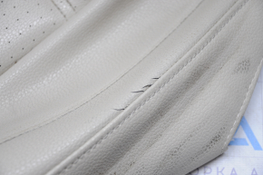 Driver's seat upholstery VW Jetta 11-18 USA lower part, beige leather, needs cleaning, cracked leather