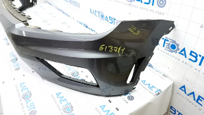 Bare front bumper VW Tiguan 18- graphite LD7X, dented, broken fasteners, made