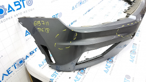 Bare front bumper VW Tiguan 18- graphite LD7X, dented, broken fasteners, made