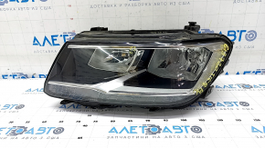 Headlight front left VW Tiguan 18 - bare halogen, LED DRL, scratch, broken mount