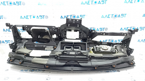 Torpedo front panel with AIRBAG Lincoln MKZ 13-20 black, crack in mount