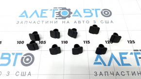 VW Tiguan 18 bonnet insulation clips - 9 pieces