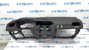 Torpedo front panel with AIRBAG VW Tiguan 18 - black, rusty pyropatron, needs cleaning, peeled coating, broken