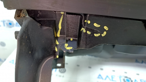 Torpedo front panel with AIRBAG VW Tiguan 18 - black, rusty pyropatron, needs cleaning, peeled coating, broken