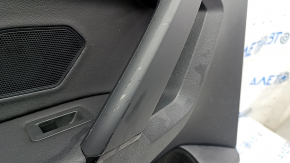Door trim card rear left VW Tiguan 18 - black, scratches, abrasions, broken fastening, peeling coating on the handle