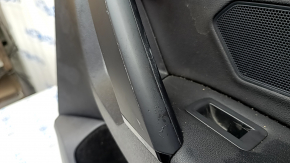 Door trim card rear right VW Tiguan 18 - black, scratches, abrasions, peeling coating on the handle, broken fastening, missing fastening element