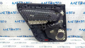 Door trim card rear right VW Tiguan 18 - black, scratches, abrasions, peeling coating on the handle, broken fastening, missing fastening element