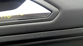 Door trim card front right VW Tiguan 18 - black, crack in the trim, scuffs, peeling coating on the handle