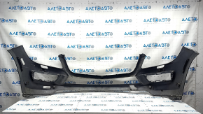 Bare front bumper Mercedes GLS-class X166 13-16 for parking sensors, for washer, silver, scratches