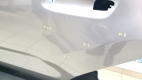 Bare rear left door Mercedes GLS-class X166 13-19 silver 792, painted 0.2-0.3, dented