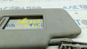 Left visor VW Tiguan 18 - gray, without hook, needs cleaning, broken mount