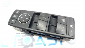 Front left window lift control Mercedes GLS-class X166 13-19 black with chrome, with automatic folding mirrors, paint swelled