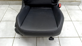 Passenger seat VW Tiguan 18- without airbag, manual, black leather, dry-cleanable