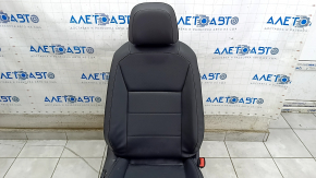 Passenger seat VW Tiguan 18- without airbag, manual, black leather, dry-cleanable