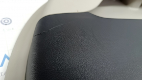 Door trim card front right Chrysler Pacifica 17-20 gray with black leather, scratches, abrasions, scuffs