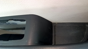 Door trim card front right Chrysler Pacifica 17-20 gray with black leather, scratches, abrasions, scuffs
