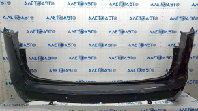 Bare rear bumper Chrysler Pacifica 17-23 under the lip, parking sensors, broken mount, dents, black