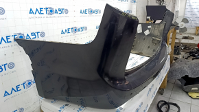 Bare rear bumper Chrysler Pacifica 17-23 under the lip, parking sensors, broken mount, dents, black