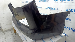 Bare rear bumper Chrysler Pacifica 17-23 under the lip, parking sensors, broken mount, dents, black