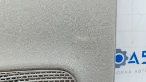 Door trim card rear right Chrysler Pacifica 17- under curtain, gray with black leather, scratches, abrasions, for dry cleaning, plastic turned white