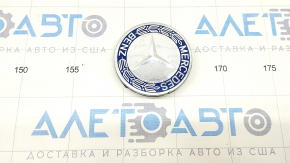 Center cap for Mercedes GLS-class X166 13-19 75/70mm disk, blue, corrosion on chrome