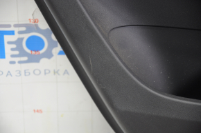 Door trim card rear left Polestar 2 21- black, plastic, armrest cloth, insert black cloth, scratches