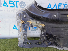 Rear panel Audi A6 C7 12-18 2 parts, drilled, black