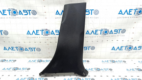 Center pillar trim lower right Mercedes GLS-class X166 13-19 black, scratches, dented mount