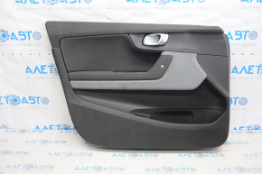 Door trim card front left Polestar 2 21- black, plastic, armrest cloth black, insert cloth black, needs cleaning, broken fasteners