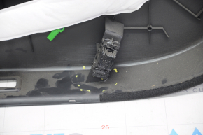Door trim card front left Polestar 2 21- black, plastic, armrest cloth black, insert cloth black, needs cleaning, broken fasteners