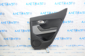 Door trim card rear right Polestar 2 21- black, plastic, armrest cloth black, insert cloth black, for cleaning, dents on insert