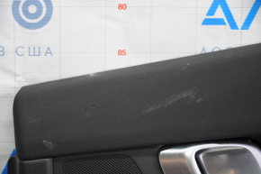 Door trim card rear right Polestar 2 21- black, plastic, armrest cloth black, insert cloth black, for cleaning, dents on insert